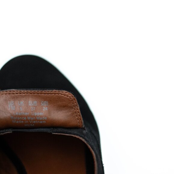 Franco Sarto Hum Loafers Women’s 7M Black Suede Slip-On Casual Shoes - Picture 12 of 12